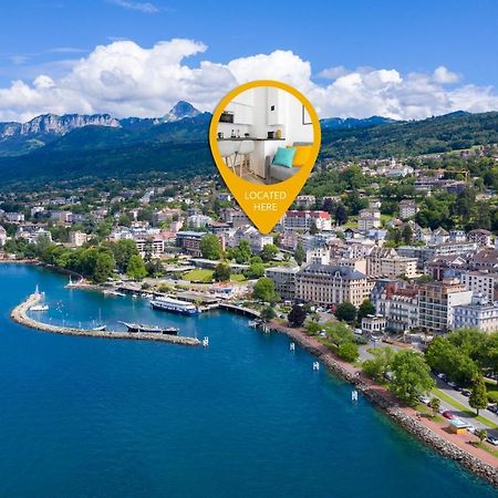 Apt rénové à 2 min à pied du lac - Wifi gratuit Évian-les-Bains Esterno foto